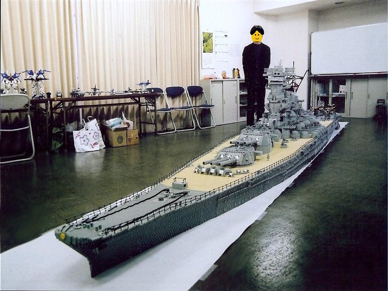 Illustration for article titled Lego Battleship Yamato Is Biggest Lego Ship Ever